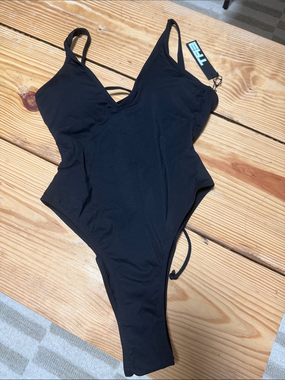 NWT $175 TA3 XS XLONG TORSO HI CUT PLUNGEY BIN